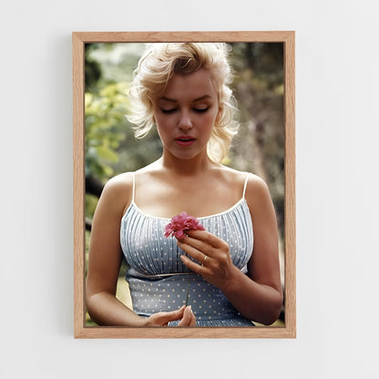 ap-marilyn monroe-3 cadre Bois clair