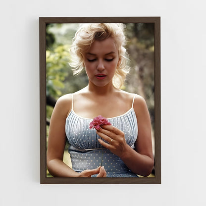 ap-marilyn monroe-3 cadre Bois foncé