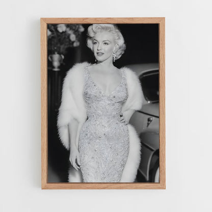 ap-marilyn monroe-9 cadre Bois clair