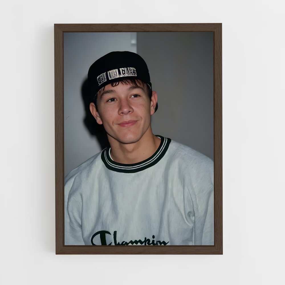 ap-mark wahlberg-7 cadre Bois foncé
