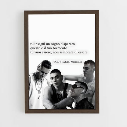 ap-marracash-13 cadre Bois foncé