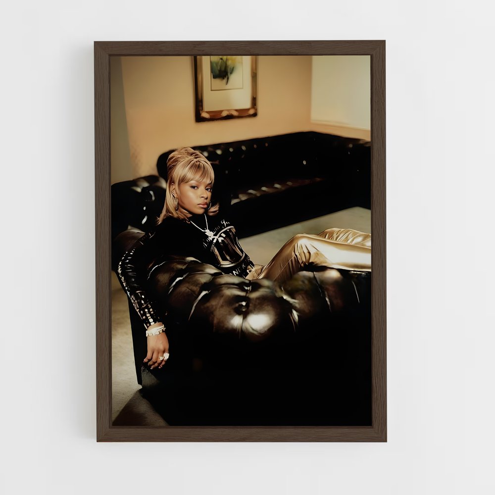 ap-mary j. blige-2 cadre Bois foncé