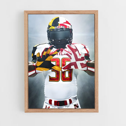 ap-maryland terrapins-2 cadre Bois clair