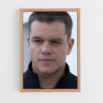 ap-matt damon-3 cadre Bois clair