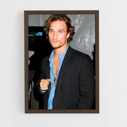 ap-matthew mcconaughey-10 cadre Bois foncé
