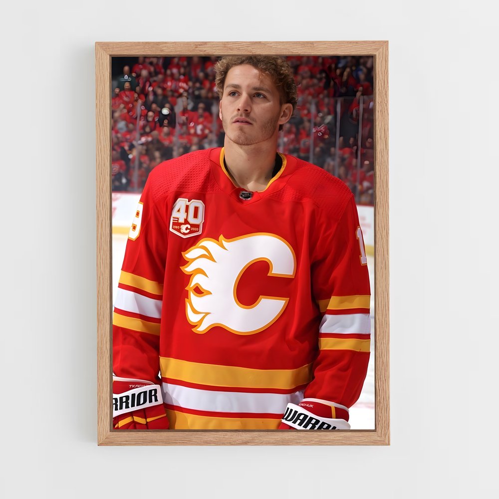 ap-matthew tkachuk-3 cadre Bois clair