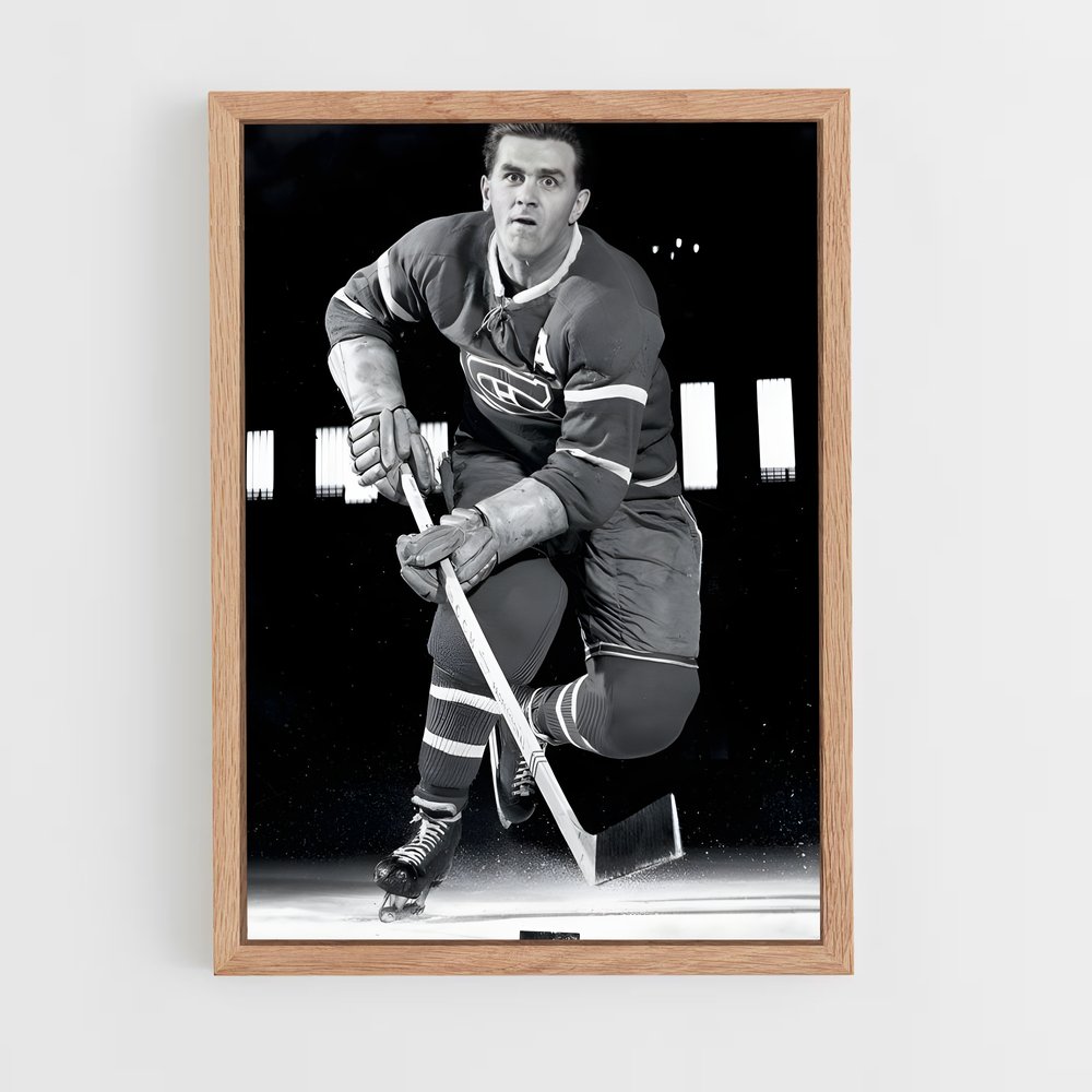 ap-maurice richard-1 cadre Bois clair