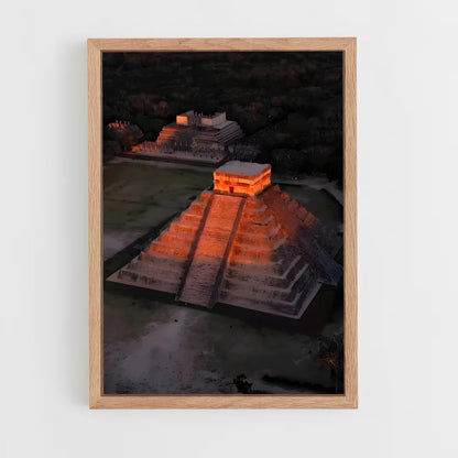 ap-mayan pyramid-4 cadre Bois clair