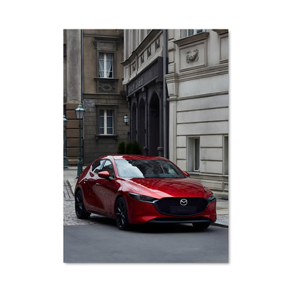 Poster Mazda Rouge Énergie