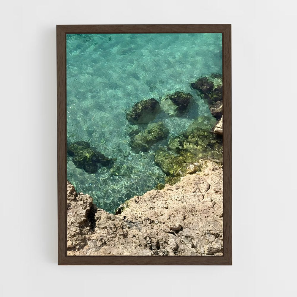 ap-mediterranean sea-10 cadre Bois foncé