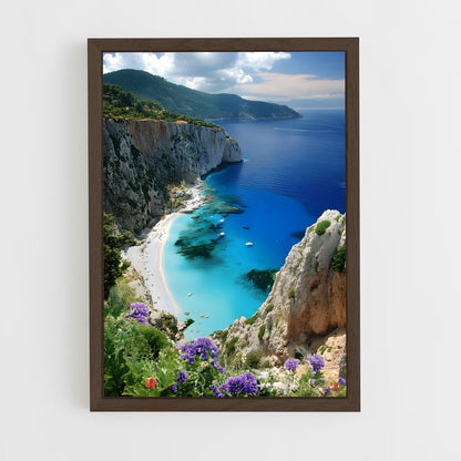 ap-mediterranean sea-6 cadre Bois foncé