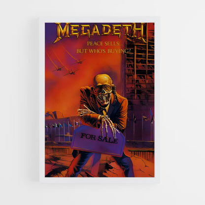 ap-megadeth-6 cadre Blanc