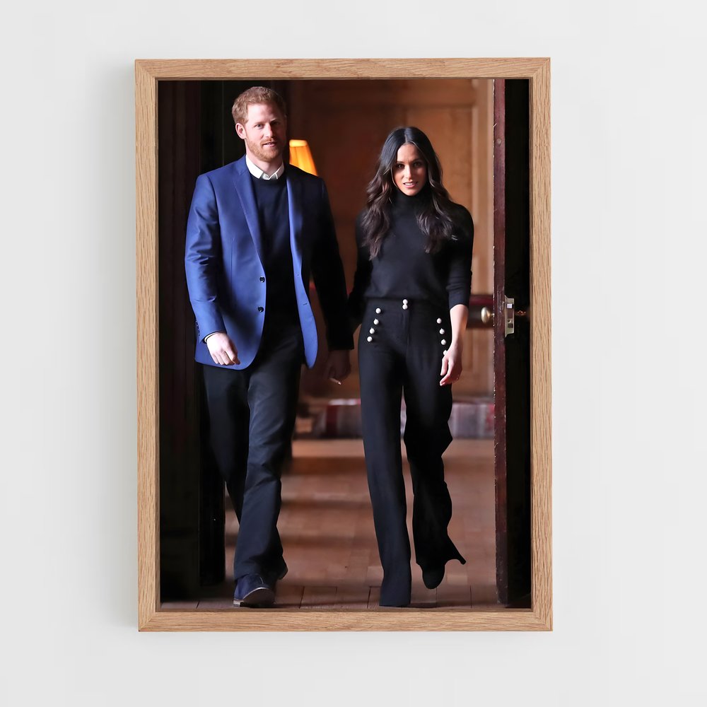 ap-meghan markle-3 cadre Bois clair