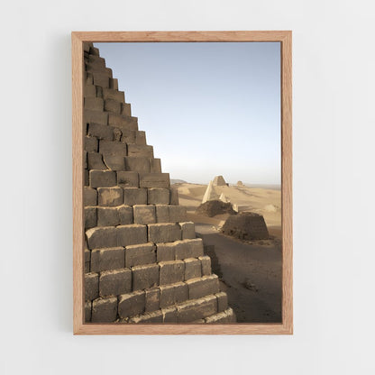 ap-meroe pyramids-2 cadre Bois clair