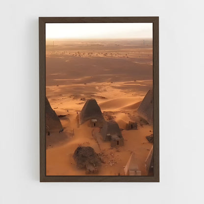 ap-meroe pyramids-4 cadre Bois foncé