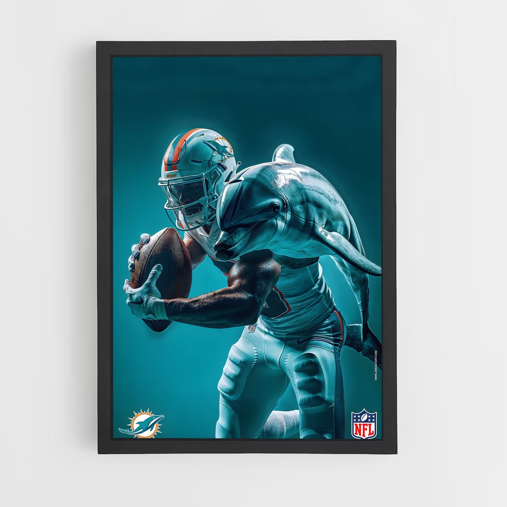 ap-miami dolphins-3 cadre Noir