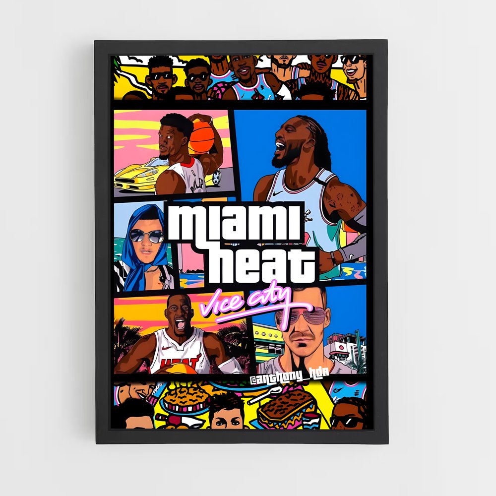 ap-miami heat-9 cadre Noir