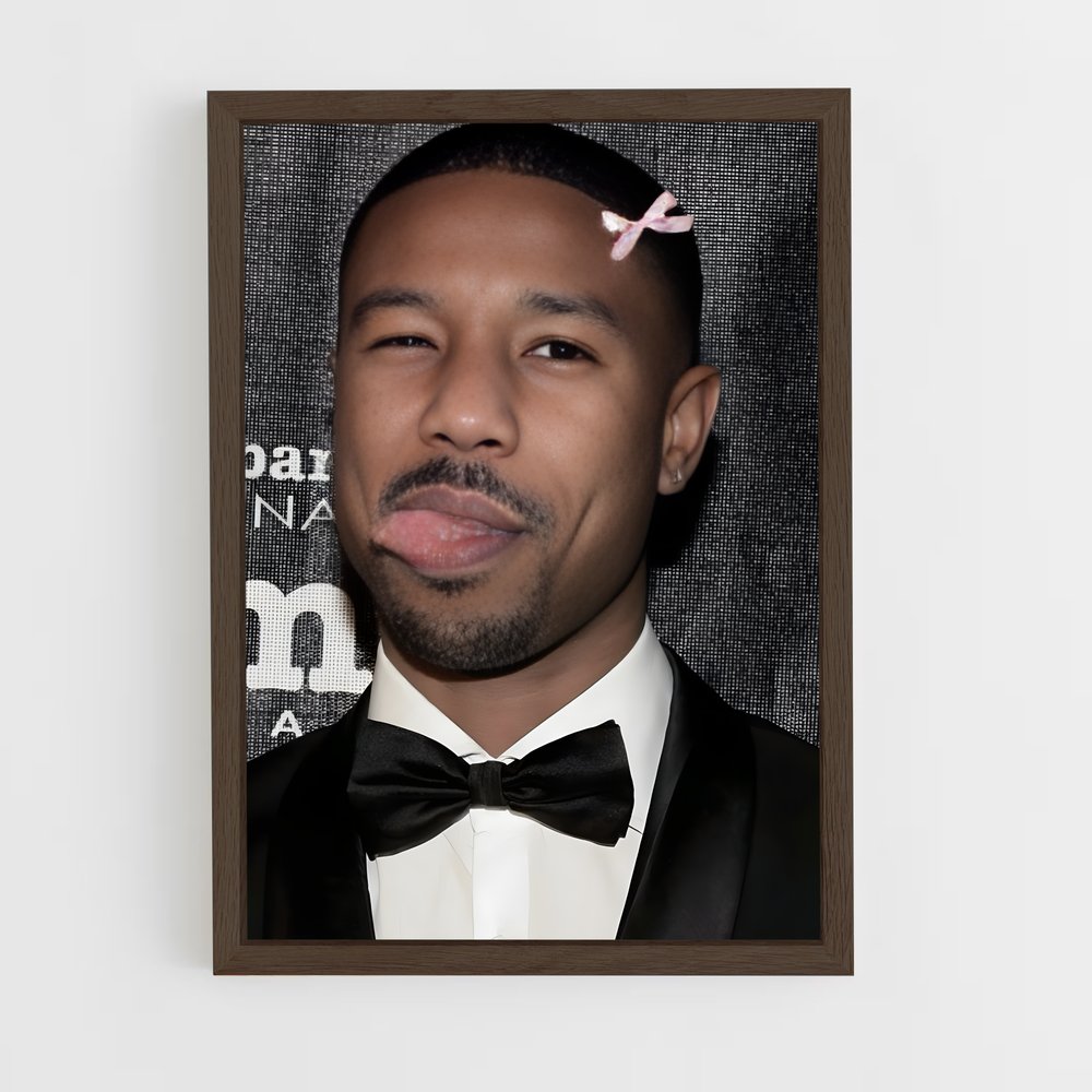 ap-michael b jordan-2 cadre Bois foncé
