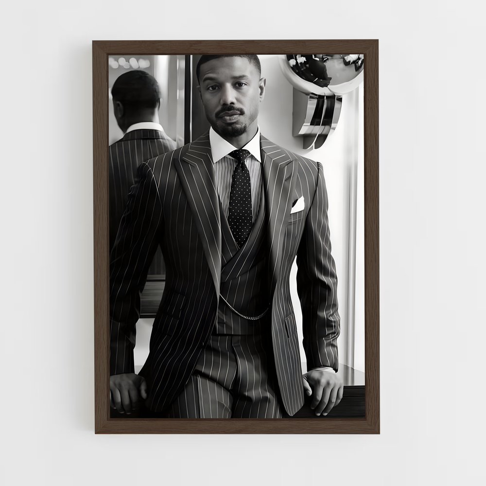 ap-michael b jordan-3 cadre Bois foncé