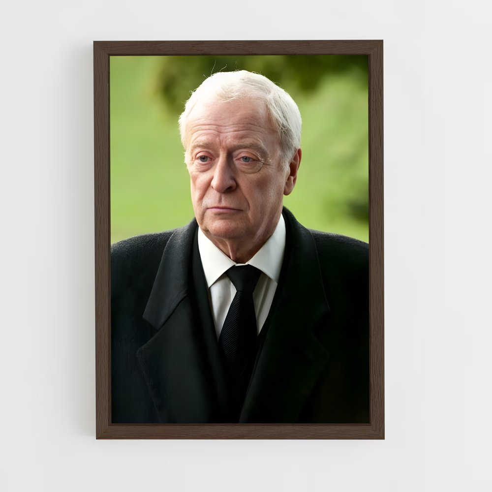 ap-michael caine-1 cadre Bois foncé