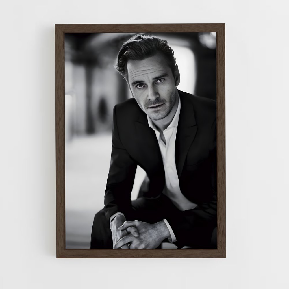 ap-michael fassbender-1 cadre Bois foncé