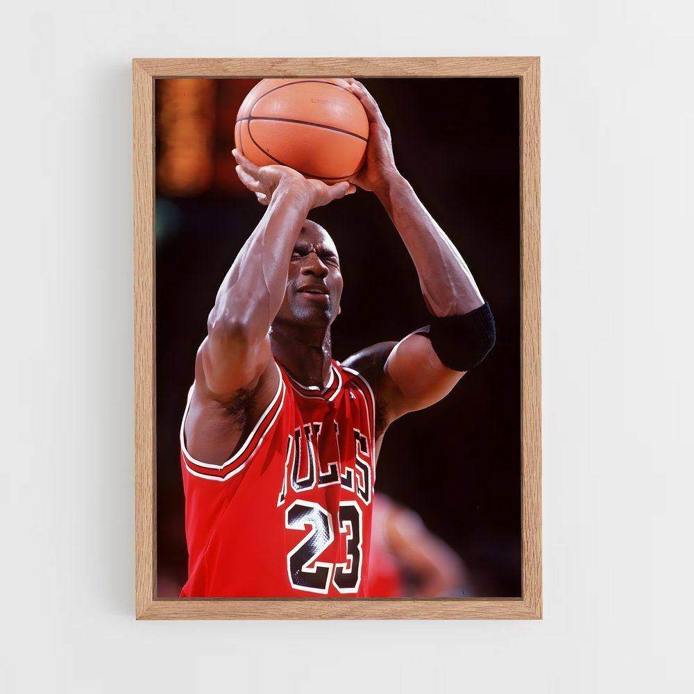 ap-michael jordan-10 cadre Bois clair