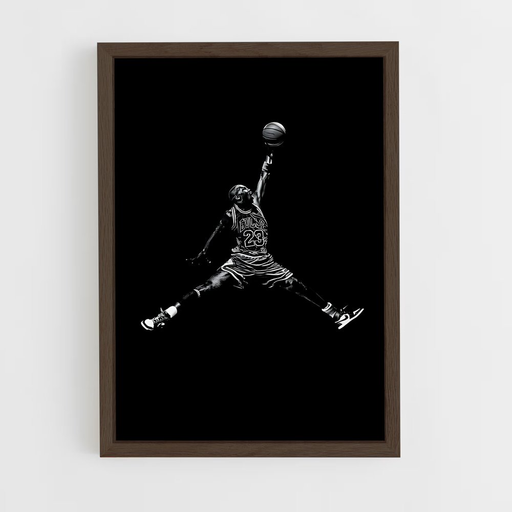 ap-michael jordan-12 cadre Bois foncé