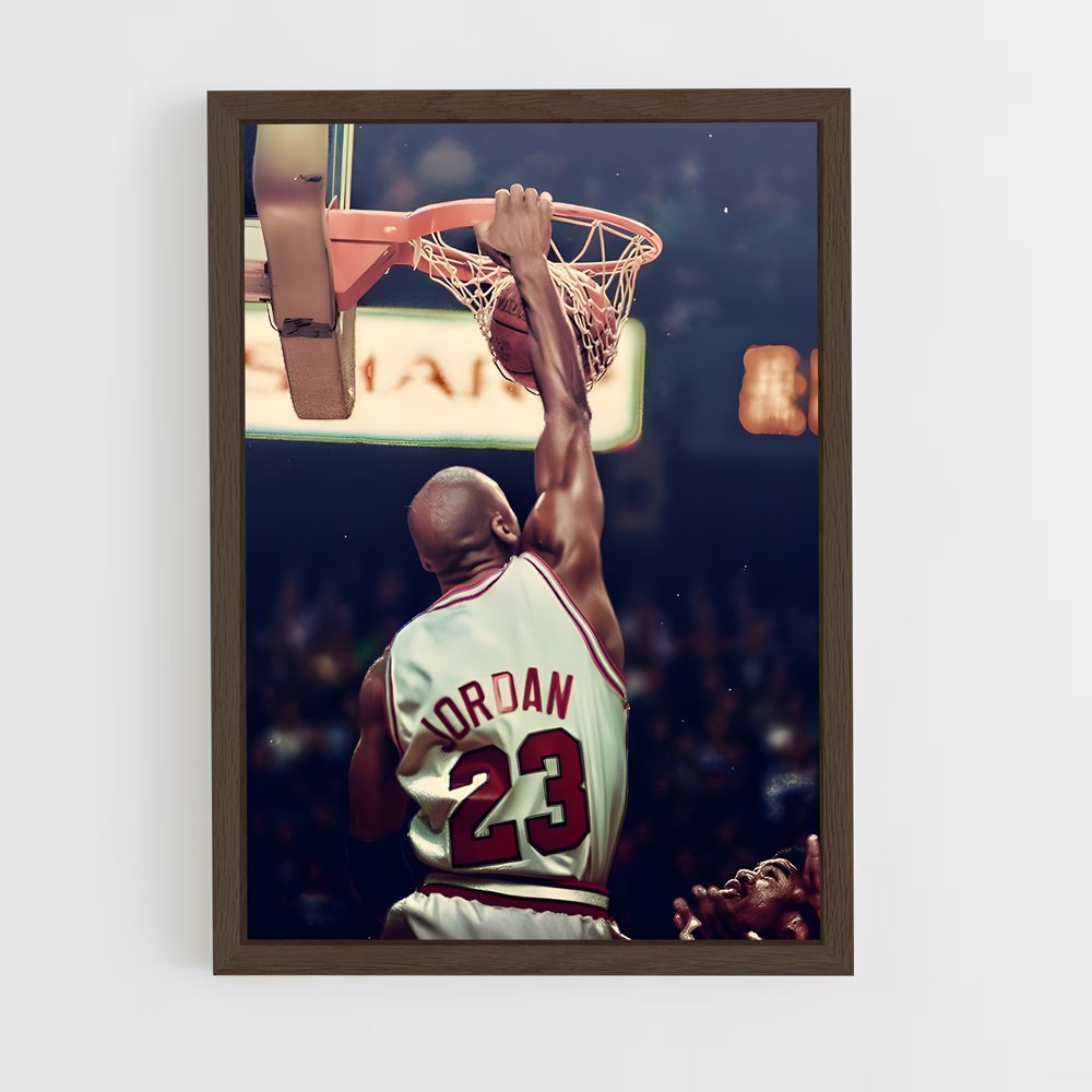 ap-michael jordan-14 cadre Bois foncé
