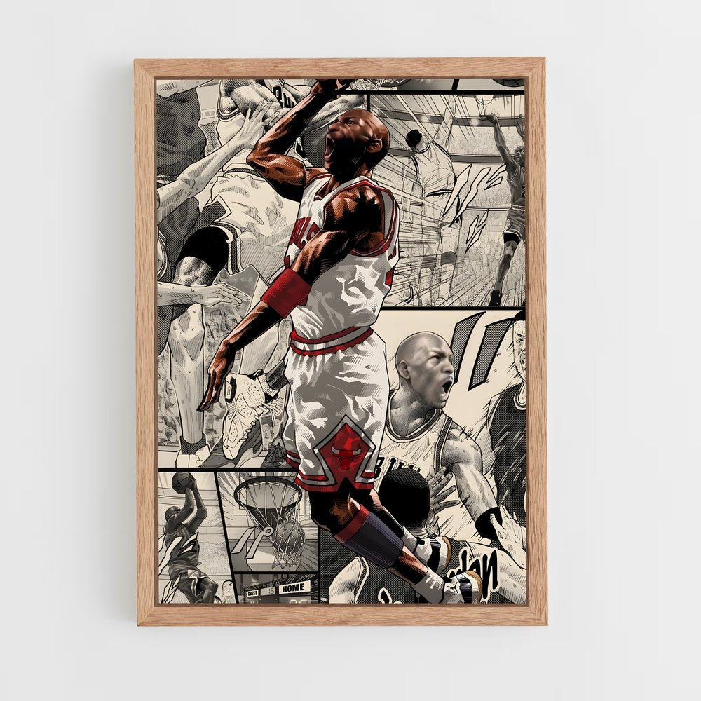 ap-michael jordan-3 cadre Bois clair