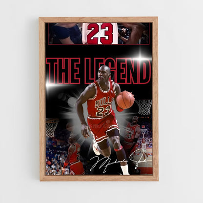 ap-michael jordan-6 cadre Bois clair