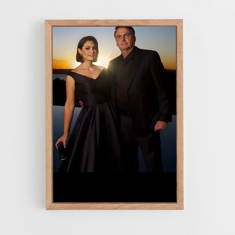 ap-michelle bolsonaro-7 cadre Bois clair