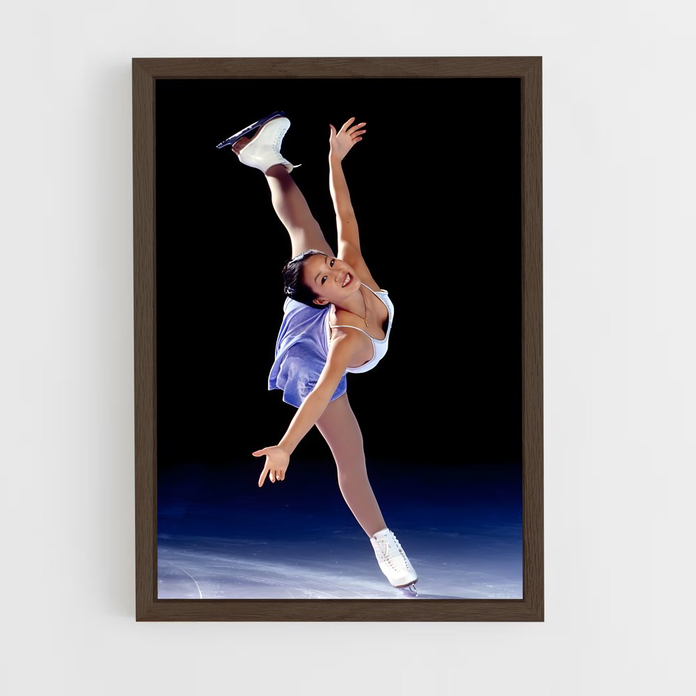ap-michelle kwan-4 cadre Bois foncé