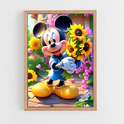 ap-mickey mouse-6 cadre Bois clair
