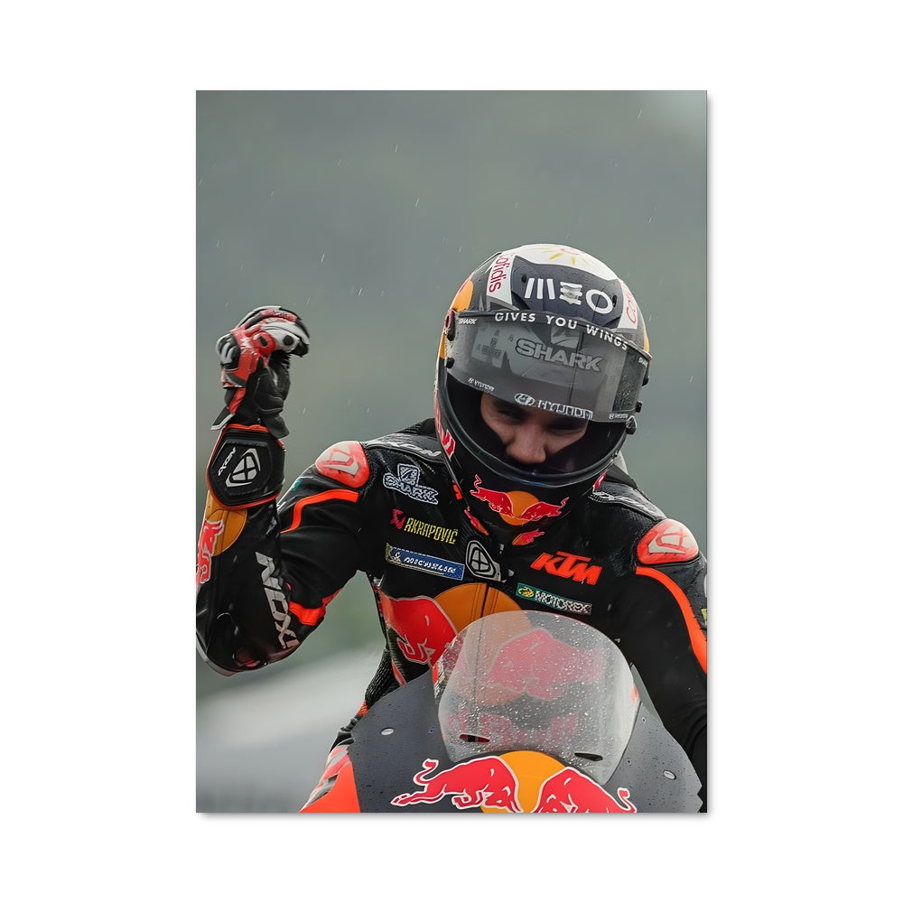 Poster Vitesse Sous La Pluie