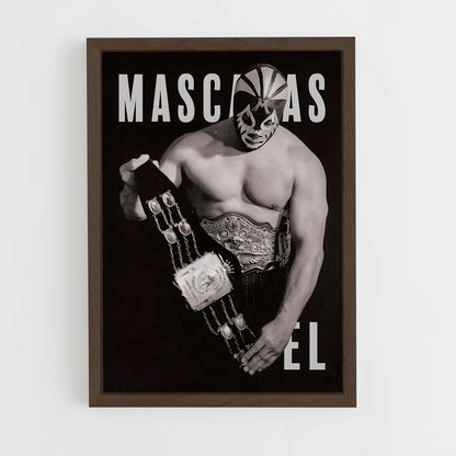 ap-mil mascaras-5 cadre Bois foncé