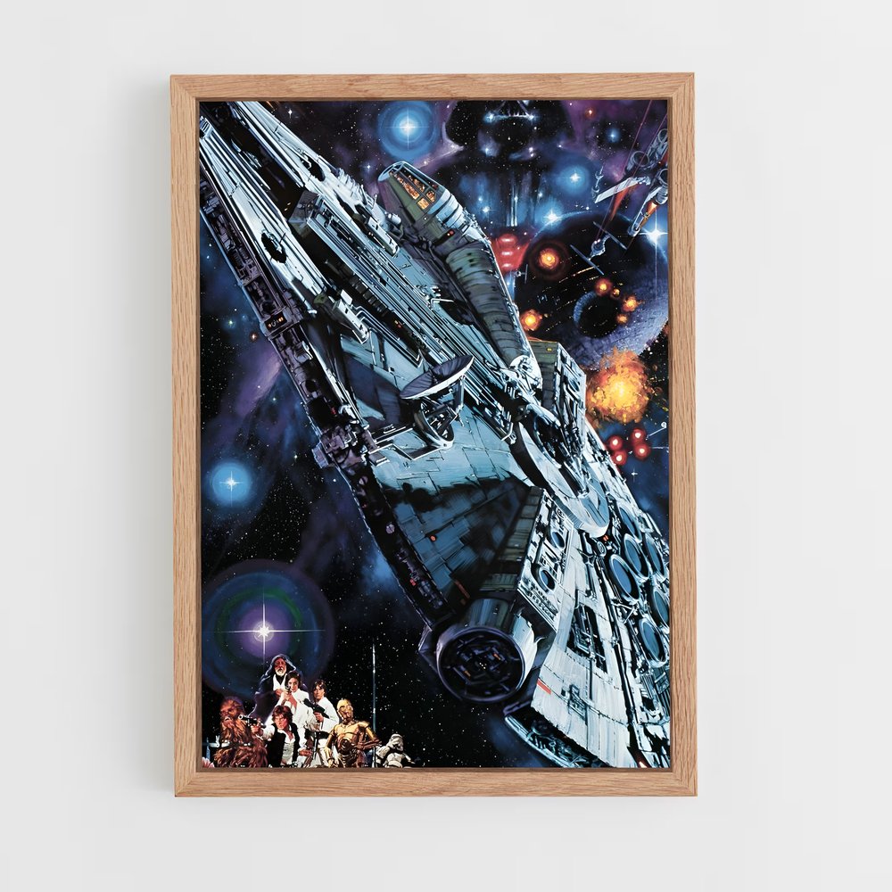 ap-millennium falcon-7 cadre Bois clair