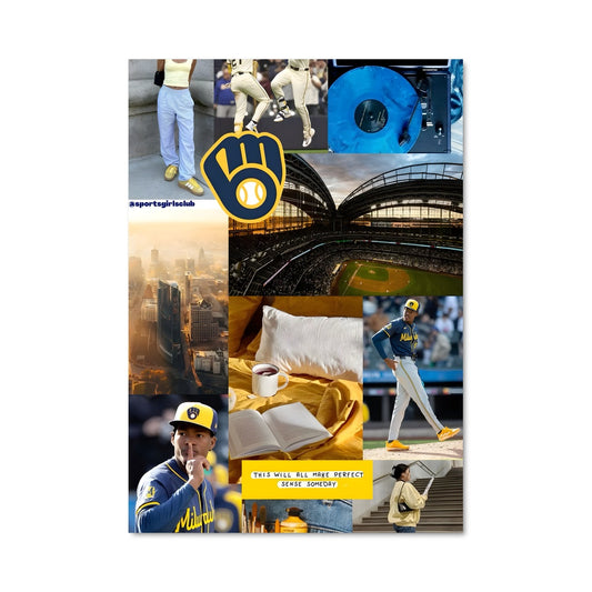 Poster Le Joueur au Chapeau Jaune