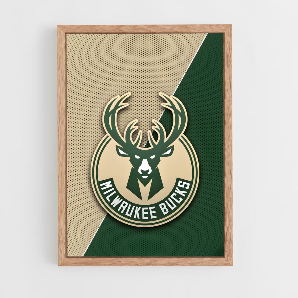 ap-milwaukee bucks-1 cadre Bois clair