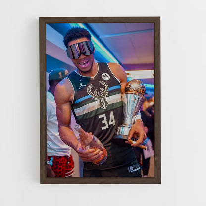 ap-milwaukee bucks-2 cadre Bois foncé