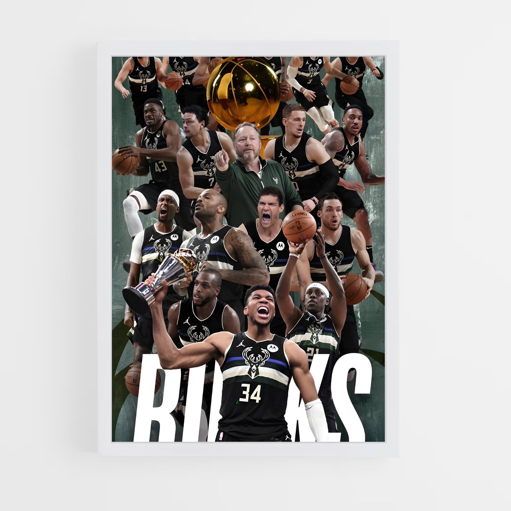 ap-milwaukee bucks-4 cadre Blanc