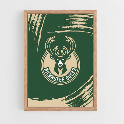 ap-milwaukee bucks-9 cadre Bois clair