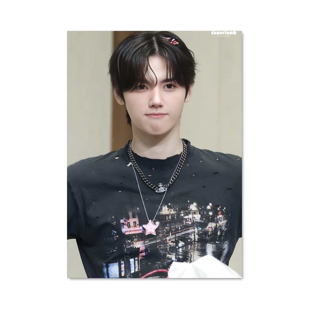 Poster Chat et T-shirt Noir