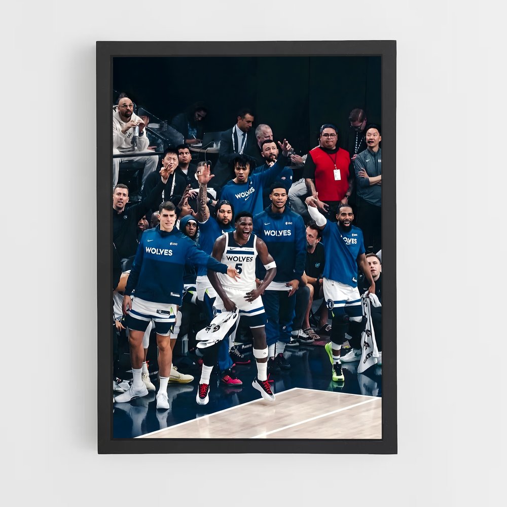 ap-minnesota timberwolves-1 cadre Noir