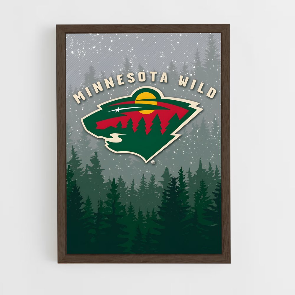ap-minnesota wild-8 cadre Bois foncé