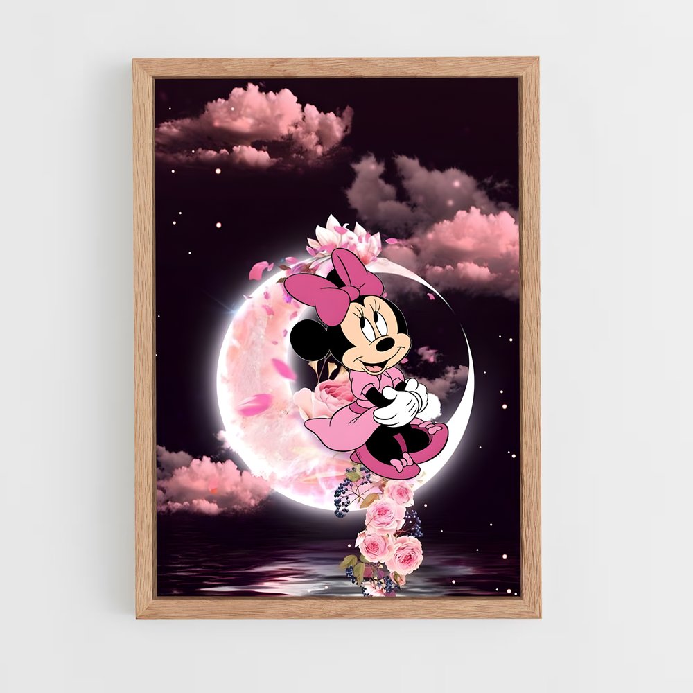 ap-minnie mouse-5 cadre Bois clair