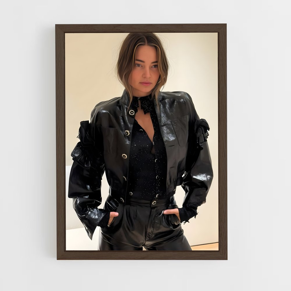 ap-miranda kerr-3 cadre Bois foncé