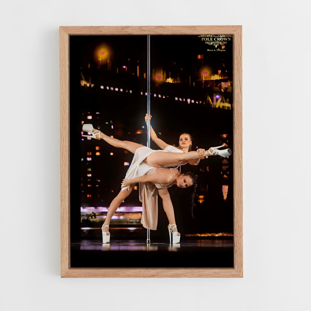 ap-miss pole dance world-3 cadre Bois clair