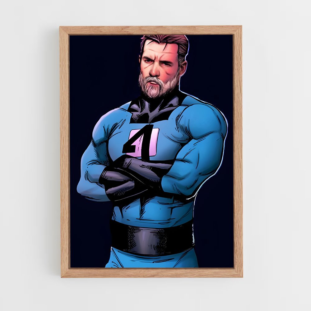 ap-mister fantastic reed richards-6 cadre Bois clair