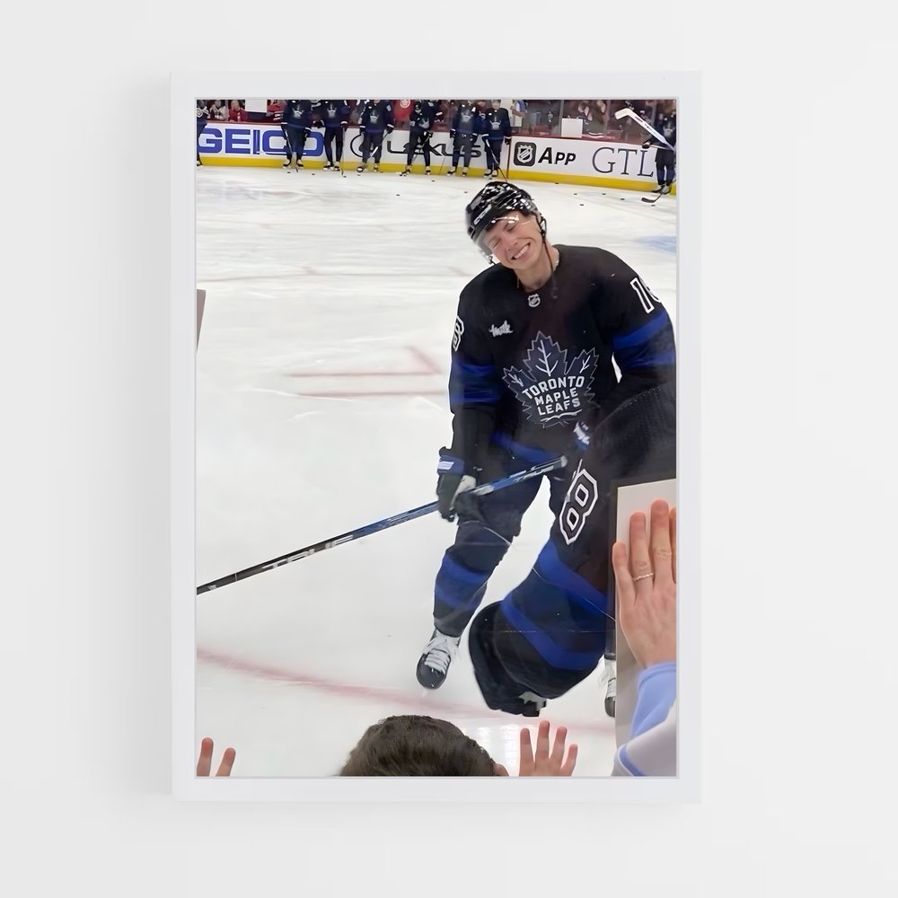 ap-mitch marner-1 cadre Blanc