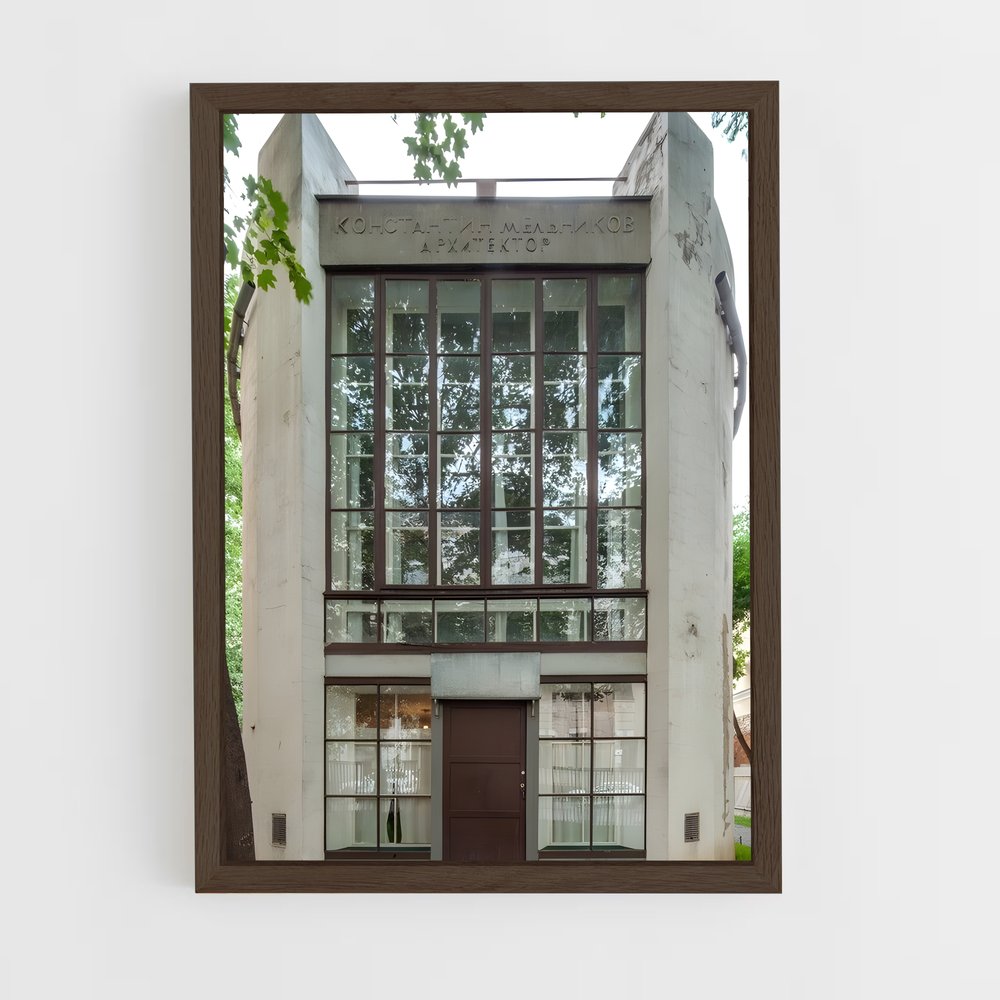 ap-modernist architecture-3 cadre Bois foncé
